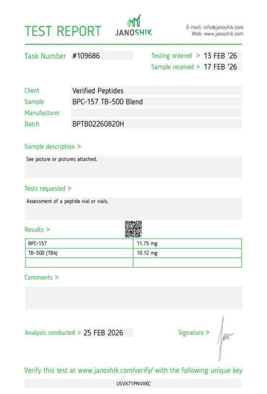 BPC 157 Certificates of Analysis